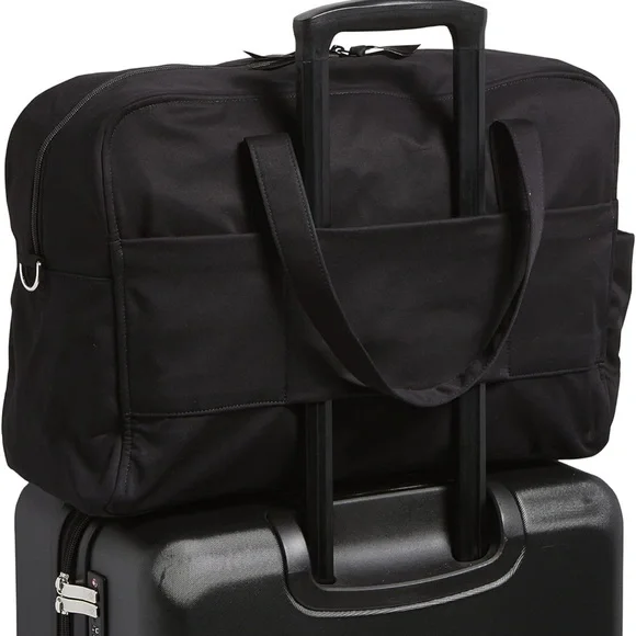 Vera Bradley Black Travel Duffel Bag - Picture 3 of 6
